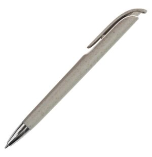 Bolígrafo ecológico de paja de trigo gris — personalizable con logo empresarial — Promobaires Buenos Aires