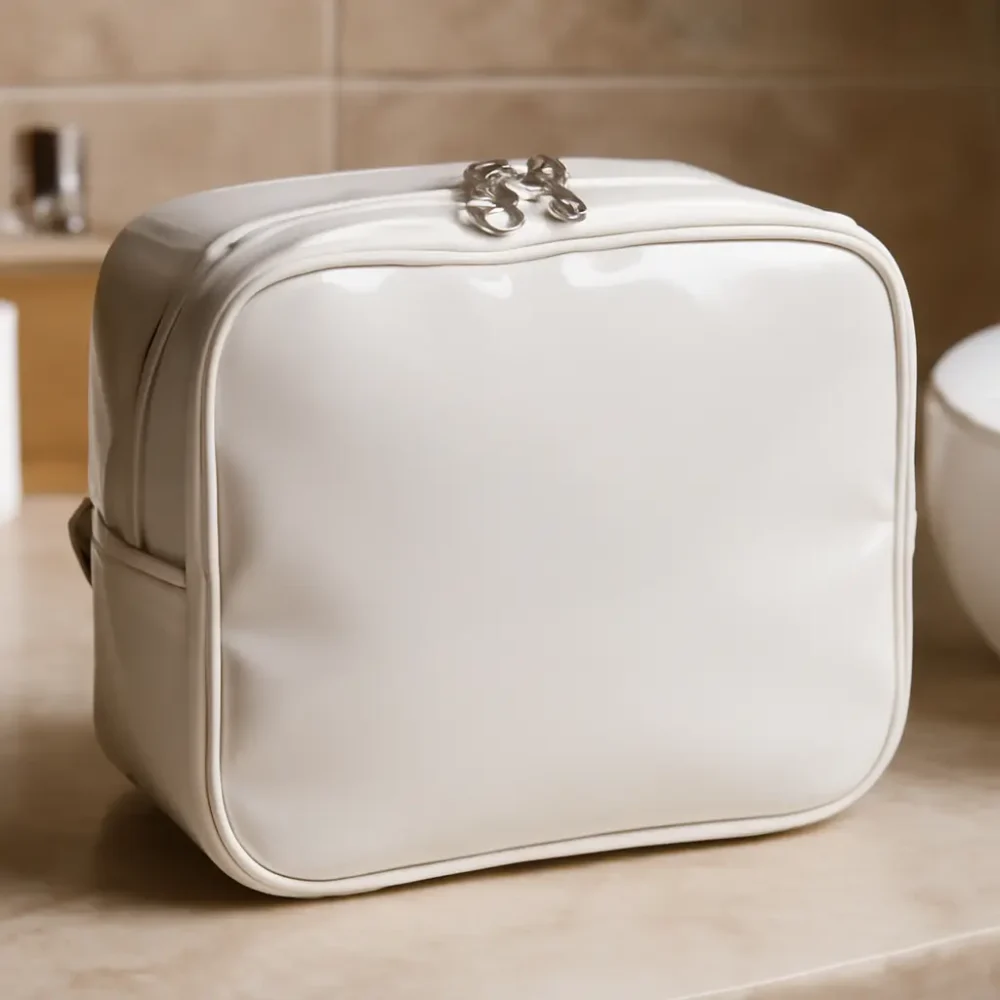 D_NQ_NP_2X_800455-MLA102833772557_122025-F Neceser porta cosméticos de viaje XL en PU charolado: personalizable con logo, Promobaires Buenos Aires