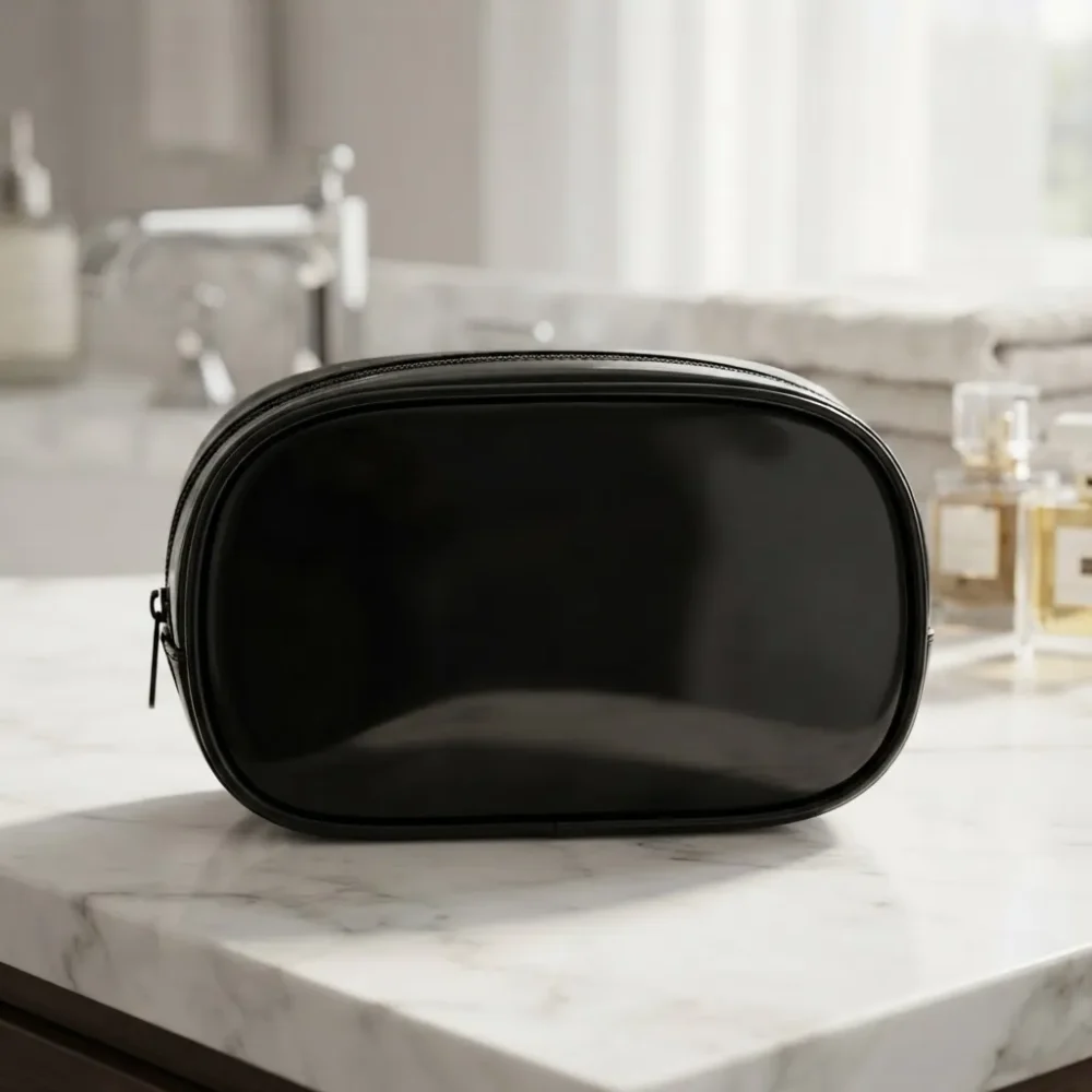 Neceser Portacosmeticos small (10) Neceser porta cosméticos de viaje small en PU charolado — personalizable con logo — Promobaires Buenos Aires