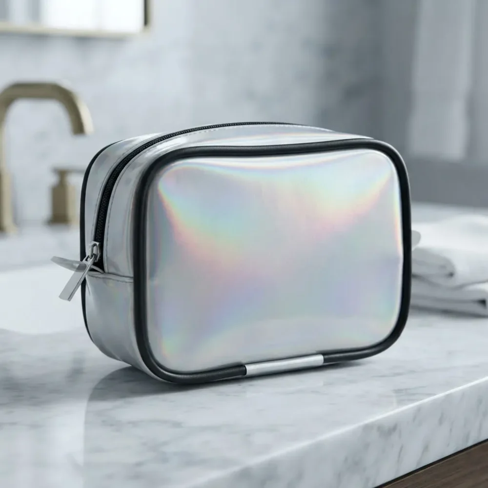 Neceser Portacosmeticos small (13) Neceser porta cosméticos de viaje small en PU charolado — personalizable con logo — Promobaires Buenos Aires