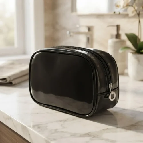 Neceser Portacosmeticos small (15) Neceser porta cosméticos de viaje small en PU charolado — personalizable con logo — Promobaires Buenos Aires
