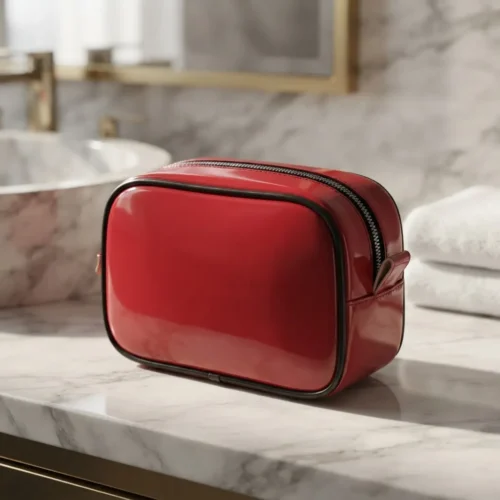 Neceser Portacosmeticos small (3) Neceser porta cosméticos de viaje small en PU charolado — personalizable con logo — Promobaires Buenos Aires