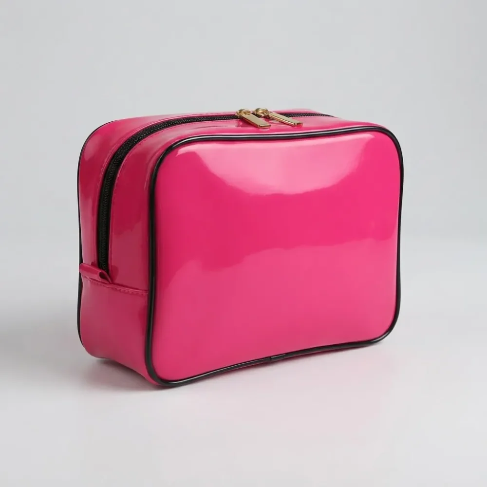 Neceser Portacosmeticos small (5) Neceser porta cosméticos de viaje small en PU charolado — personalizable con logo — Promobaires Buenos Aires